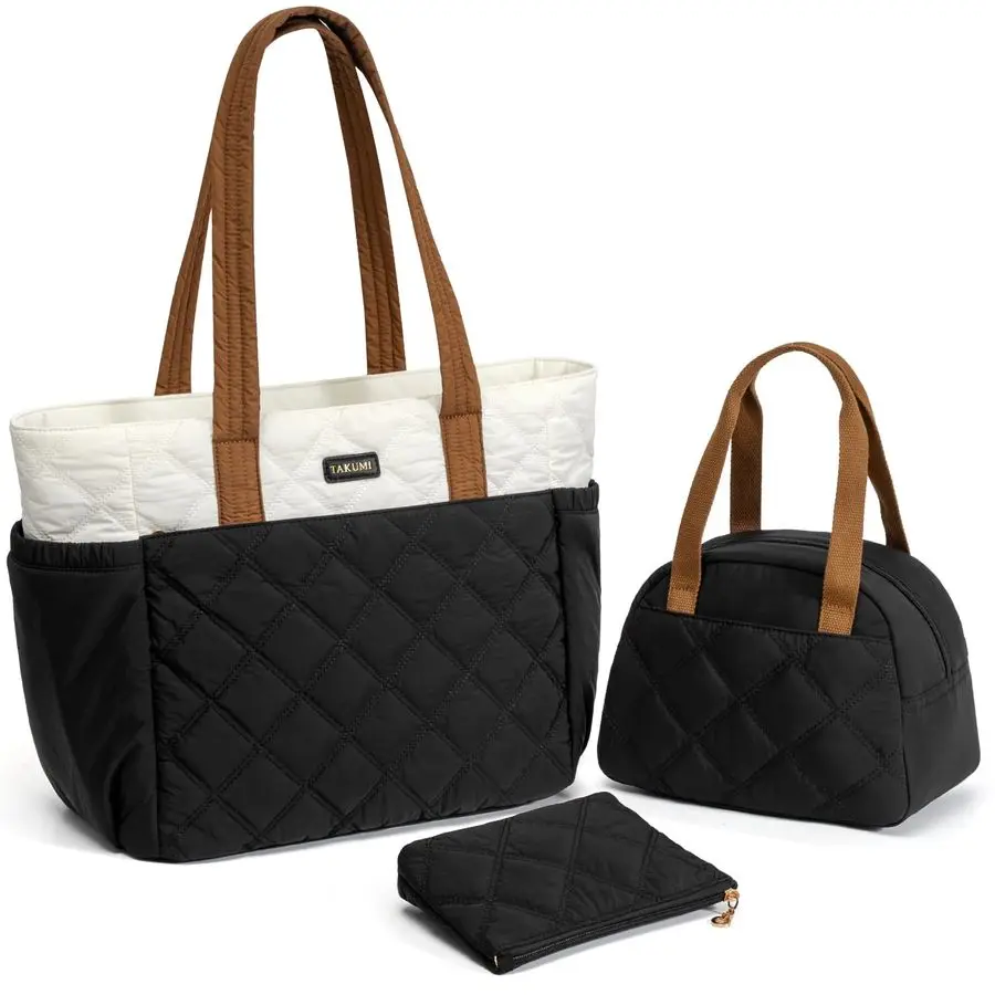 Сумка для обеда, комбинированная женская сумка для обеда для ноутбука 15,6 дюйма, легкая большая рабочая сумка с коробкой для завтрака для медсестры-учителя, 3 шт.
Сумка для обеда, комбинированная женская сумка для обеда для ноутбука 15,6 дюйма, легкая большая рабочая сумка с коробкой для завтрака для медсестры-учителя, 3 шт.