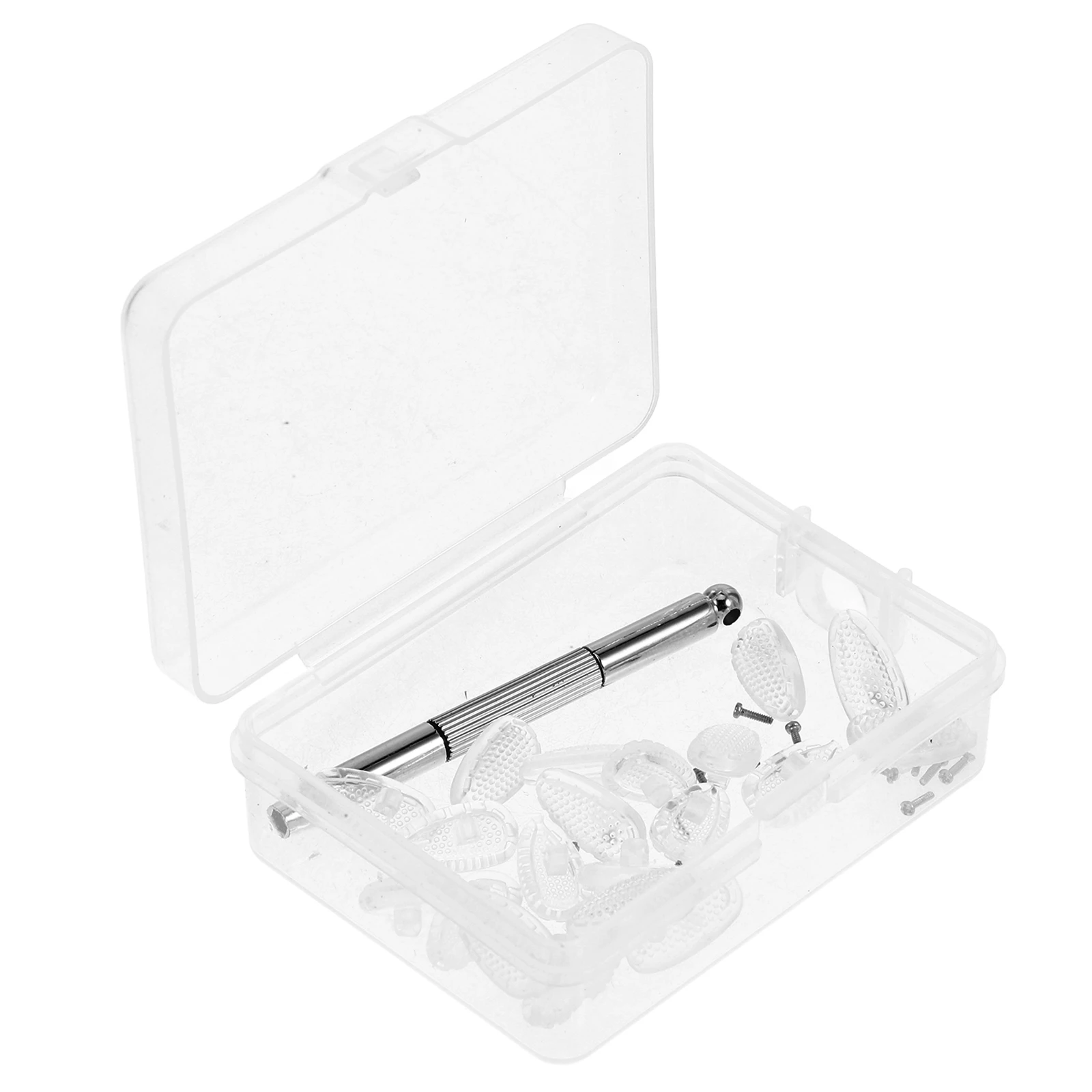 1 set 1 set Silicone Pads Replacement Kit For Glasses Repair Accessories Non Slip Eyeglass Nose Grips Screwdriver Set Clear
1 set 1 set Silicone Pads Replacement Kit For Glasses Repair Accessories Non Slip Eyeglass Nose Grips Screwdriver Set Clear