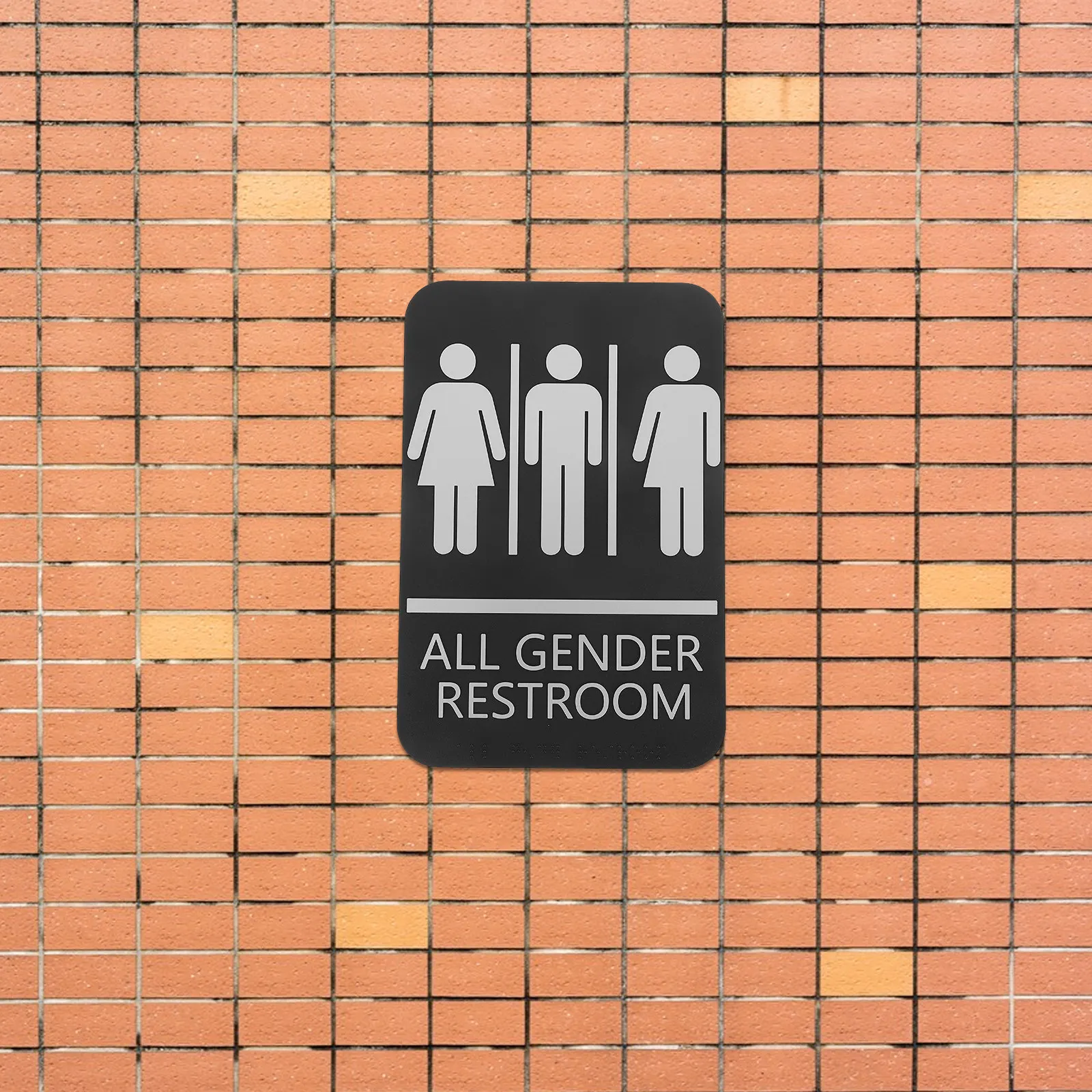 Unisex Restroom Sign Raised Text ABS Material Easy Installation Modern Bathroom Door Sign for Home Business Clear Guidance
Unisex Restroom Sign Raised Text ABS Material Easy Installation Modern Bathroom Door Sign for Home Business Clear Guidance