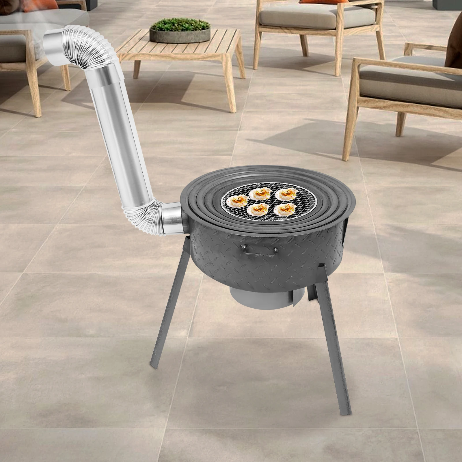 Multifunction Wood Burning Camp Stove, 4 Burner Rings Portable Charcoal Grill, Outdoor Cooking Stove with 330lbs Load Capacity
Multifunction Wood Burning Camp Stove, 4 Burner Rings Portable Charcoal Grill, Outdoor Cooking Stove with 330lbs Load Capacity