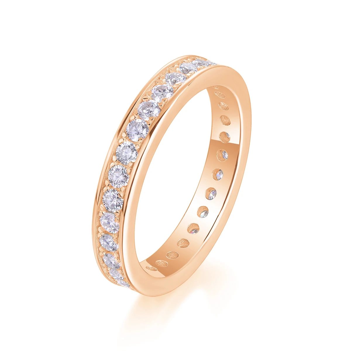 JIUZUAN D VVS1 All Moissanite Ring S925 Silver Plated 18k White Gold Fine Eternity Bands Engagement Wedding Rings for Women Man
JIUZUAN D VVS1 All Moissanite Ring S925 Silver Plated 18k White Gold Fine Eternity Bands Engagement Wedding Rings for Women Man