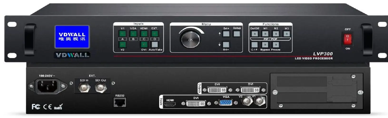 VDWALL LVP300S SDI светодиодный преобразователь видеопроцессора для светодиодного дисплея 2K
VDWALL LVP300S SDI светодиодный преобразователь видеопроцессора для светодиодного дисплея 2K