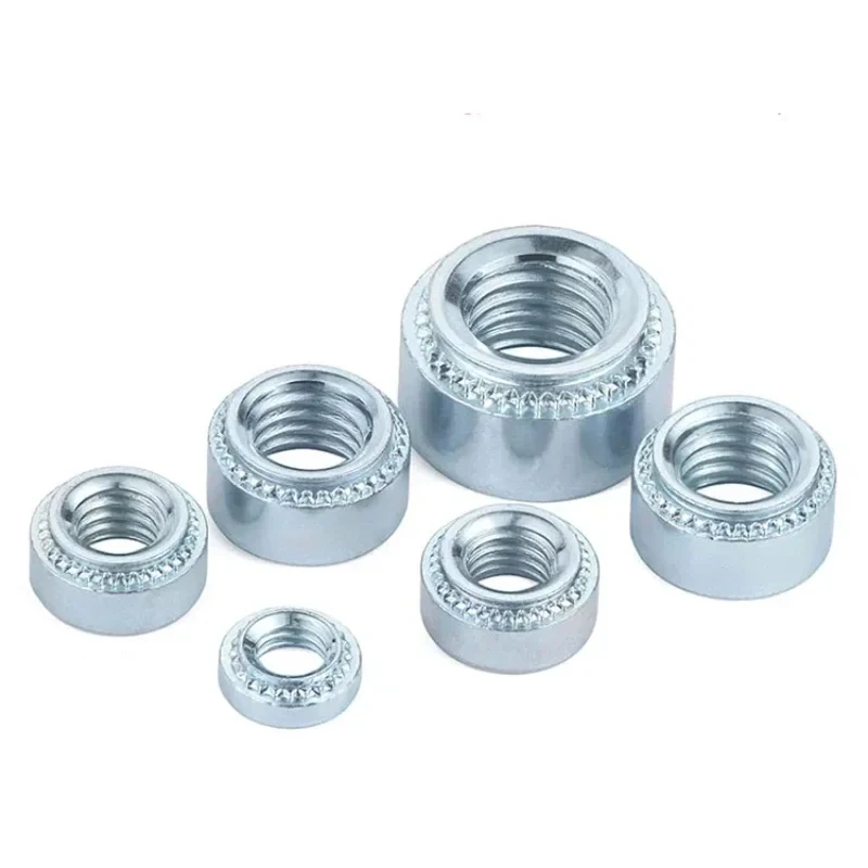 M2-M10 Zinc Plated Carbon Steel Self-Clinching Nuts / Press Rivet Nut for Sheet Metal Flush Mount Fastener
M2-M10 Zinc Plated Carbon Steel Self-Clinching Nuts / Press Rivet Nut for Sheet Metal Flush Mount Fastener