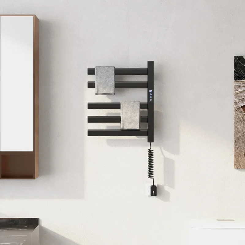 Electric towel pole aluminum alloy towel rack household bathroom intelligent heating constant temperature storage rack towel bar
Electric towel pole aluminum alloy towel rack household bathroom intelligent heating constant temperature storage rack towel bar