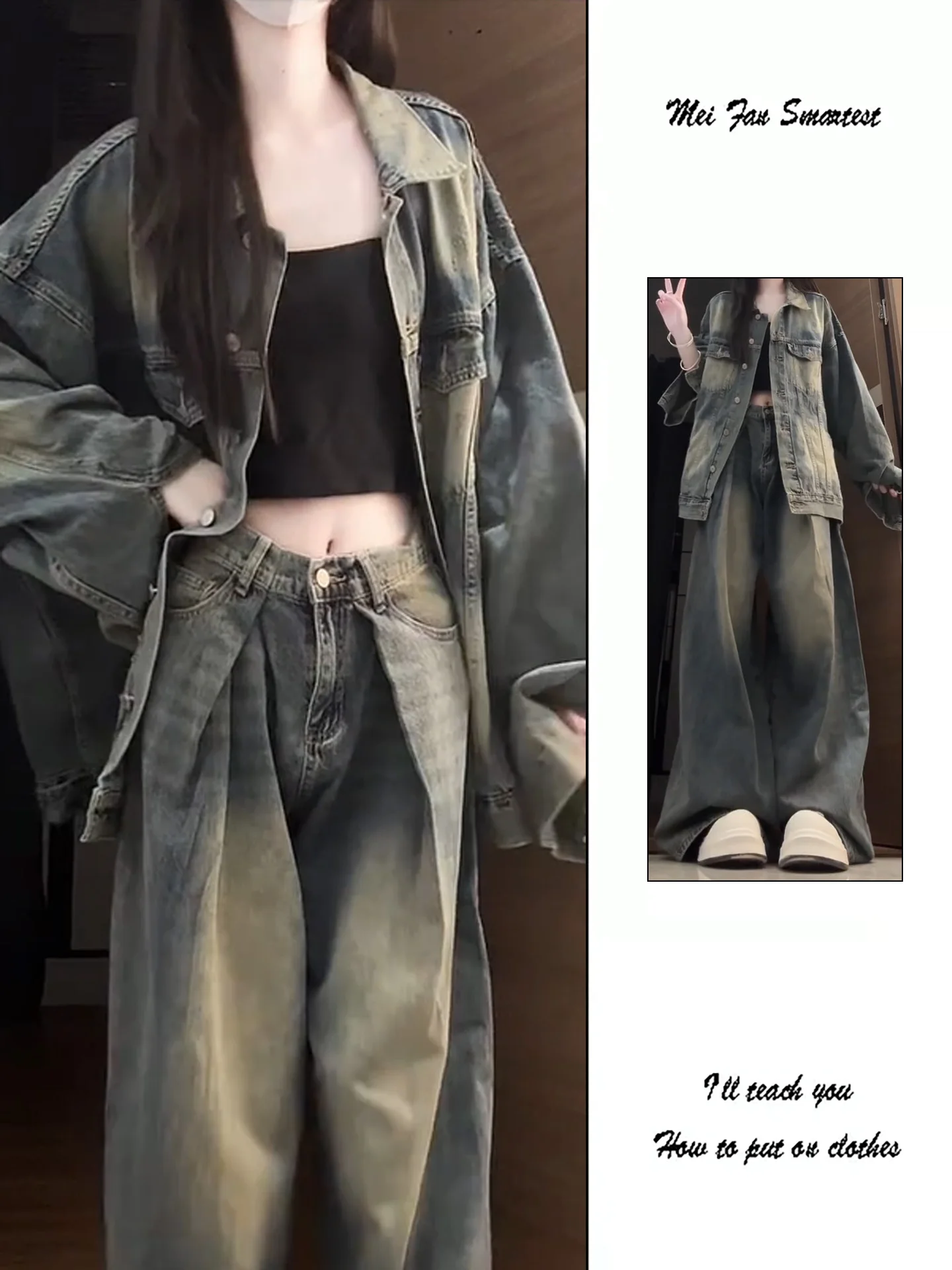 Retro American Washed Denim Jacket Women's Loose Fashionable Versatile Jacket Top Autumn 2026 New Design Commute Style
Retro American Washed Denim Jacket Women's Loose Fashionable Versatile Jacket Top Autumn 2026 New Design Commute Style