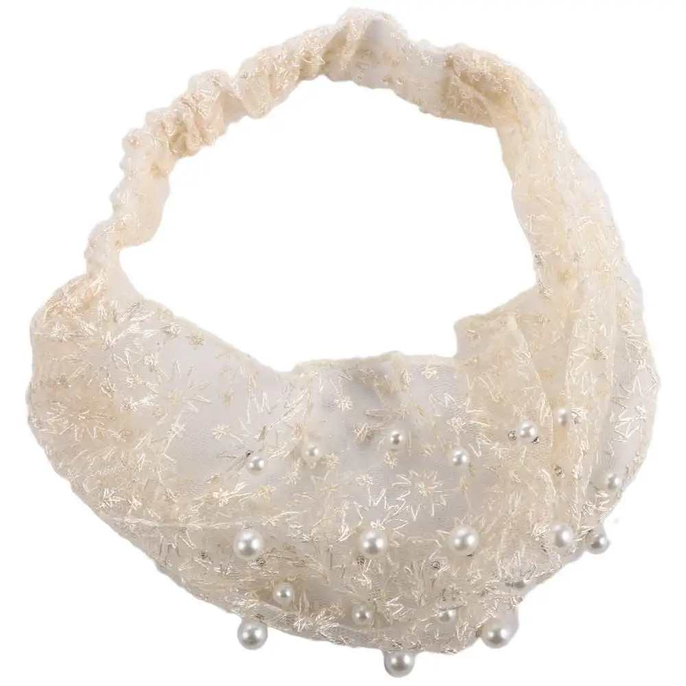 Temperament Face Wash Pearls Flower Make up Wide Side Hairband Korean Style Hair Wear Women Hair Accessories Organza Headband
Temperament Face Wash Pearls Flower Make up Wide Side Hairband Korean Style Hair Wear Women Hair Accessories Organza Headband