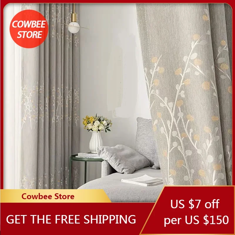 European Jacquard Fashion Modern Blackout Curtains for Living Room Windows Bedroom High Quality Texture Soft Drape High Shading
European Jacquard Fashion Modern Blackout Curtains for Living Room Windows Bedroom High Quality Texture Soft Drape High Shading