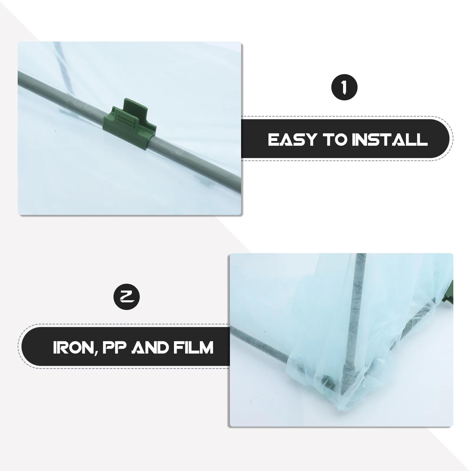 Insulation Greenhouse 50 100CM Plastic Connector Hoop Set Balcony Gardening Plant Cover Vegetable Protection Easy
Insulation Greenhouse 50 100CM Plastic Connector Hoop Set Balcony Gardening Plant Cover Vegetable Protection Easy