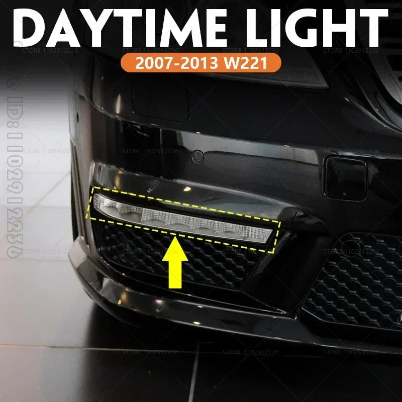Для 2007-2013 W221 Mercedes Benz S63 S65 AMG DRL светодиодные дневные ходовые огни бампер противотуманные фары 2218201356 2218201456
Для 2007-2013 W221 Mercedes Benz S63 S65 AMG DRL светодиодные дневные ходовые огни бампер противотуманные фары 2218201356 2218201456
