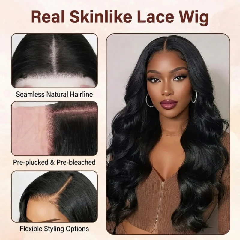 26 Inch Black Body Wave 13×4 Premium Synthetic Lace Front Wig, Ultra Thin HD Transparent Lace, Realistic Synthetic Scalp Part
26 Inch Black Body Wave 13×4 Premium Synthetic Lace Front Wig, Ultra Thin HD Transparent Lace, Realistic Synthetic Scalp Part