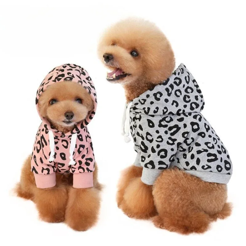 Spring and Autumn Pet Sweater Leopard Pattern Dog Clothing Hooded Print Minimalist French Fighting Teddy Pet Dog Clothes
Spring and Autumn Pet Sweater Leopard Pattern Dog Clothing Hooded Print Minimalist French Fighting Teddy Pet Dog Clothes