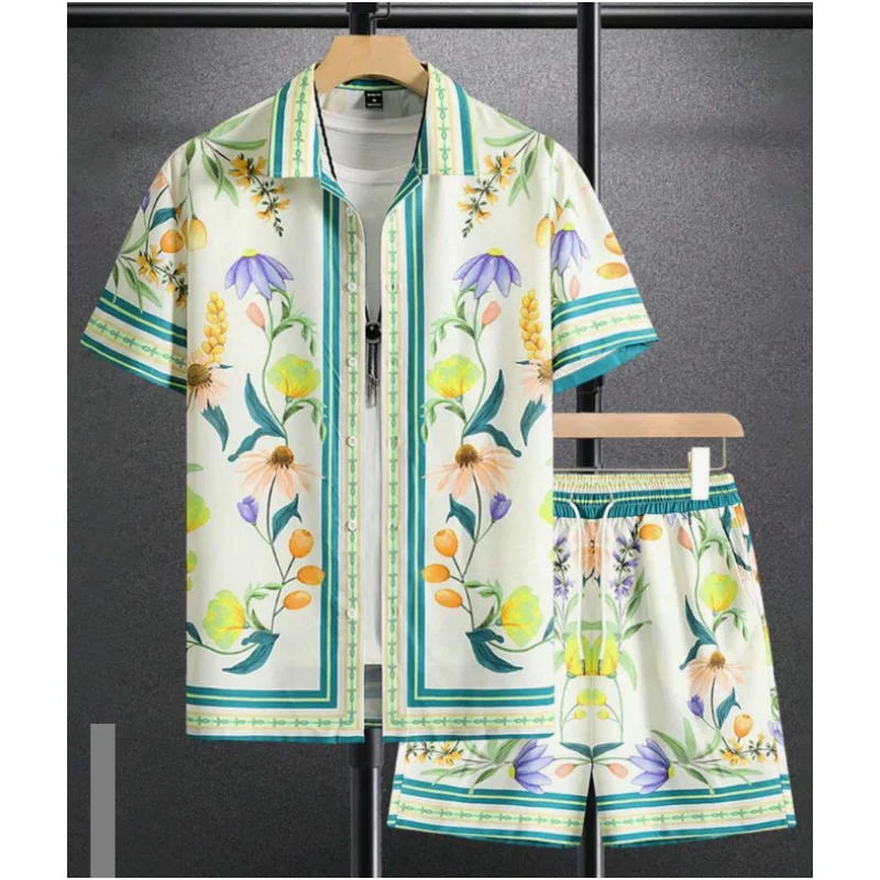 Hawaiian Shirt Set Summer 3D Printed 5-color Floral Pattern Shirt + Shorts 2-piece Stylish Casual Sun Beach Holiday Shirt Set
Hawaiian Shirt Set Summer 3D Printed 5-color Floral Pattern Shirt + Shorts 2-piece Stylish Casual Sun Beach Holiday Shirt Set