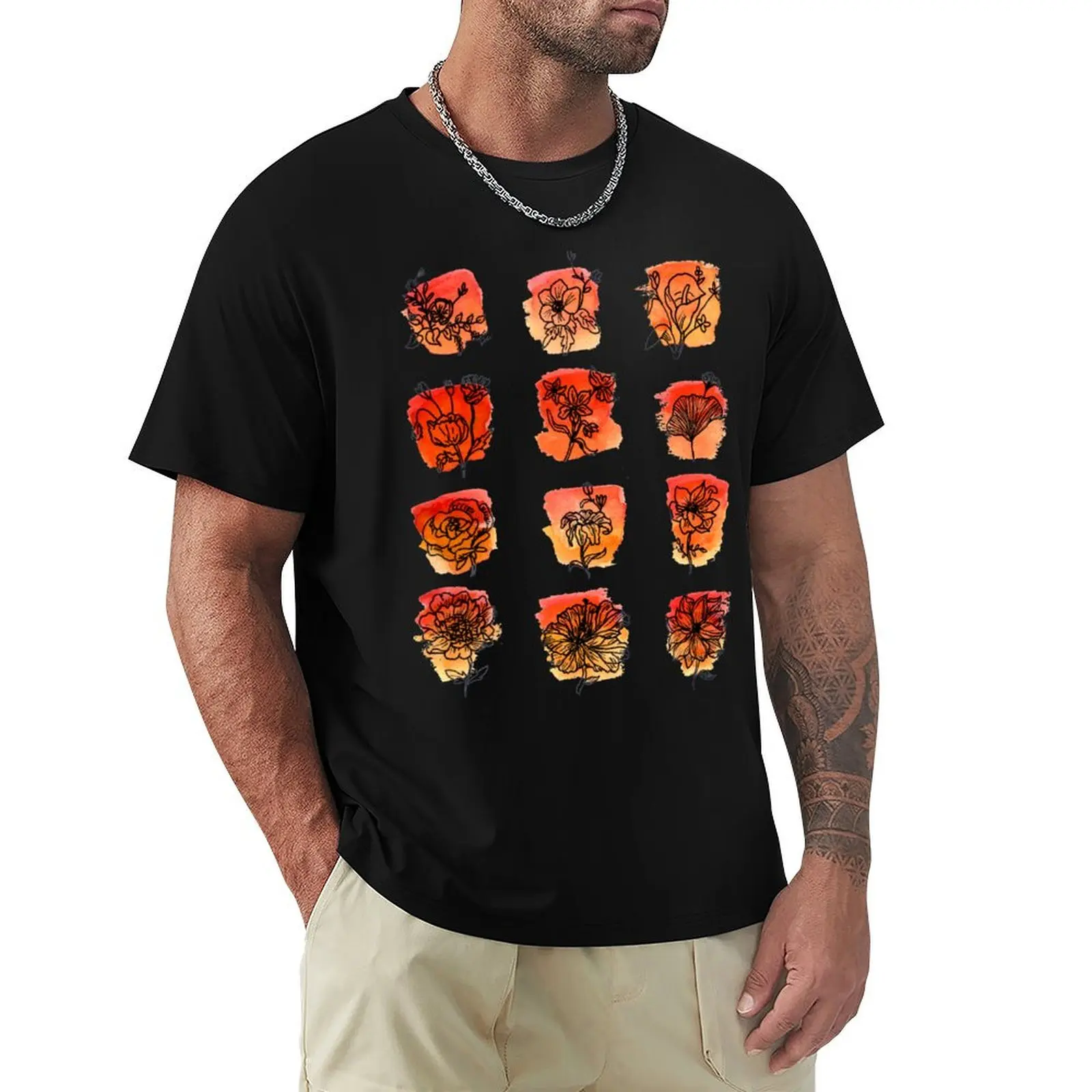 Set of Flowers T-Shirt Outdoor Sports Lightweight Tee
Set of Flowers T-Shirt Outdoor Sports Lightweight Tee