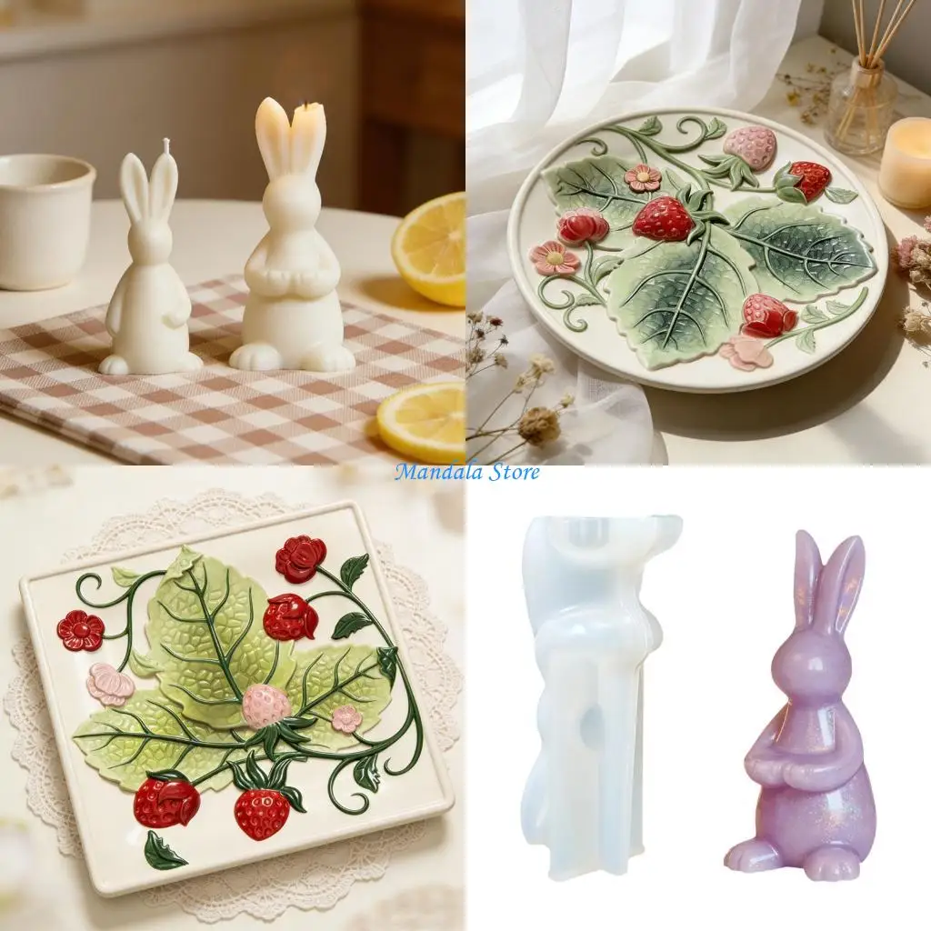 U2JC Sturdy Embosseds Rabbits Silicone Mould For Baking Crafting Soap Making And Creative Confectionery
U2JC Sturdy Embosseds Rabbits Silicone Mould For Baking Crafting Soap Making And Creative Confectionery