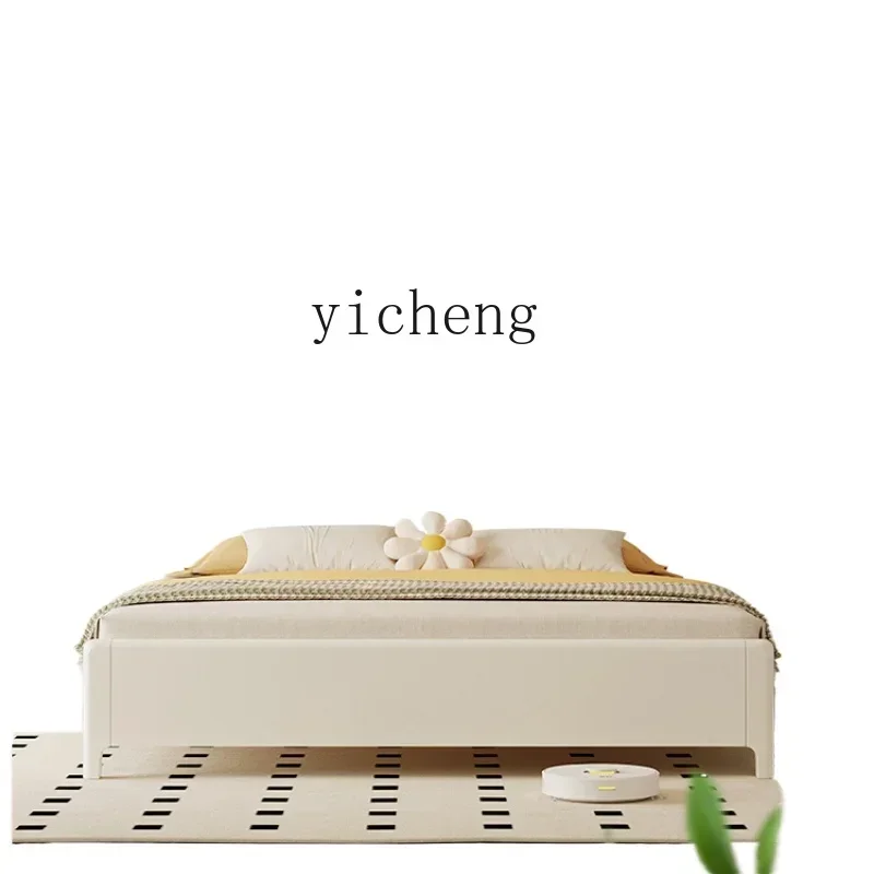 cream wind solid wood bed simple modern white French retro double master bedroom
cream wind solid wood bed simple modern white French retro double master bedroom