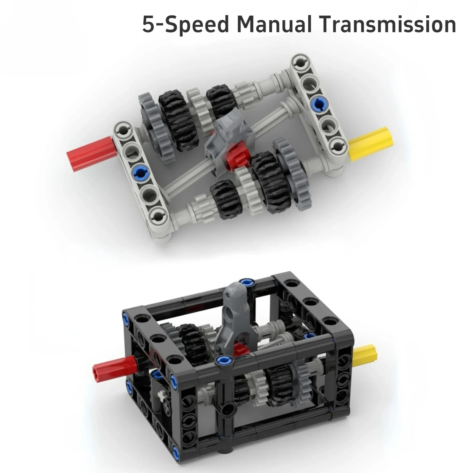 MOC Smooth 5-speed Transmission Manual Chassis Variable Speed Wave Box B35 B69 Building Block Differential Gear Compatible Leduo
MOC Smooth 5-speed Transmission Manual Chassis Variable Speed Wave Box B35 B69 Building Block Differential Gear Compatible Leduo