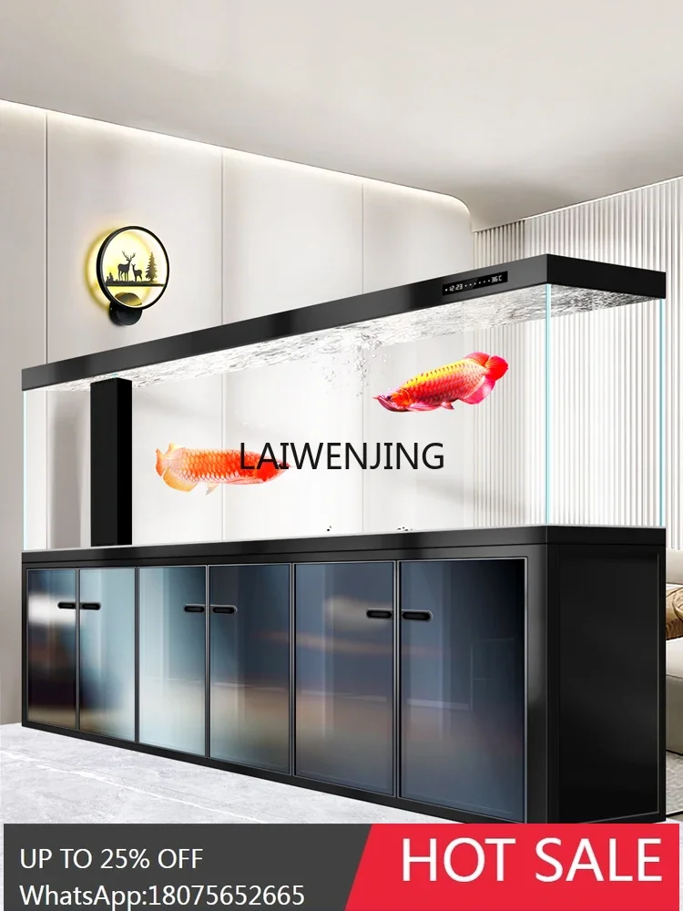 medium and large fish tank living room screen bottom filter light luxury ecological aquarium
medium and large fish tank living room screen bottom filter light luxury ecological aquarium