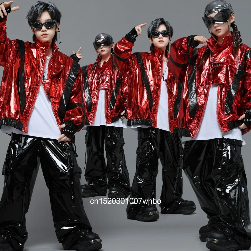 Детский костюм для уличных танцев, костюм для джазовых танцев для девочек, крутая и красивая кожаная куртка в стиле хип-хоп для мальчиков
Детский костюм для уличных танцев, костюм для джазовых танцев для девочек, крутая и красивая кожаная куртка в стиле хип-хоп для мальчиков