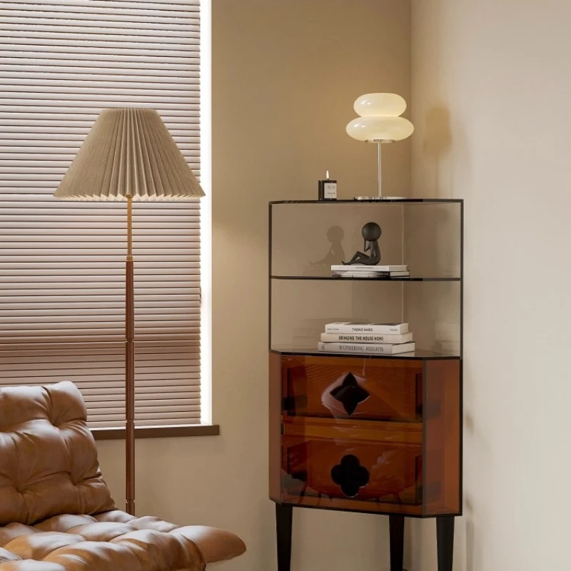 Home triangle cabinet, simple acrylic corner rack, corner wine cabinet, corner storage cabinet against the wall
Home triangle cabinet, simple acrylic corner rack, corner wine cabinet, corner storage cabinet against the wall
