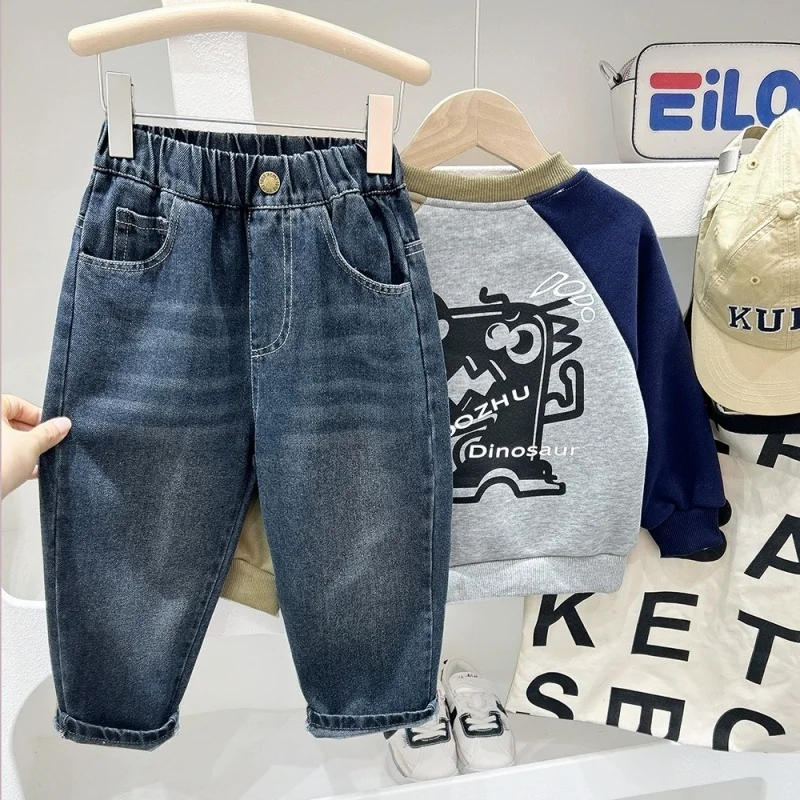 2025 Boys' Jeans in Spring and Autumn, Mid To Large Children's Casual Pants, Handsome and Versatile, Boys' Pants, Street Style
2025 Boys' Jeans in Spring and Autumn, Mid To Large Children's Casual Pants, Handsome and Versatile, Boys' Pants, Street Style