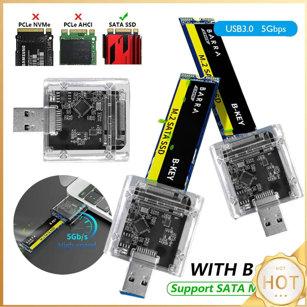External Closure Hard Disk Case PC M2 SSD Case M.2 to USB3.0 Gen 1 5Gbps High-speed SSD Enclosure for SATA M.2
External Closure Hard Disk Case PC M2 SSD Case M.2 to USB3.0 Gen 1 5Gbps High-speed SSD Enclosure for SATA M.2