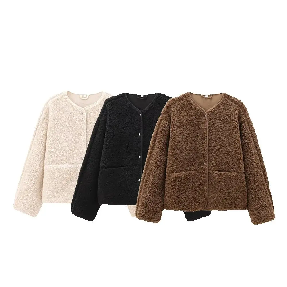 European and American style autumn new women's versatile round neck casual comfortable simple jacket short jacket
European and American style autumn new women's versatile round neck casual comfortable simple jacket short jacket