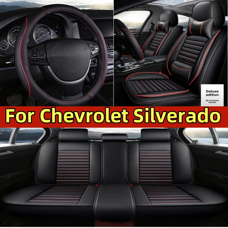 For Chevrolet Silverado car seat covers, luxury waist-fixing all-inclusive 5-seat PU leather, waterproof and wear-resistant
For Chevrolet Silverado car seat covers, luxury waist-fixing all-inclusive 5-seat PU leather, waterproof and wear-resistant