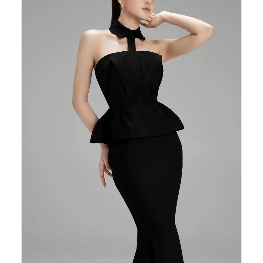 Классические вечерние банкетные платья с высоким воротником без рукавов и оборками Русалка длиной до пола, вечерние платья, свадебное платье
Классические вечерние банкетные платья с высоким воротником без рукавов и оборками Русалка длиной до пола, вечерние платья, свадебное платье