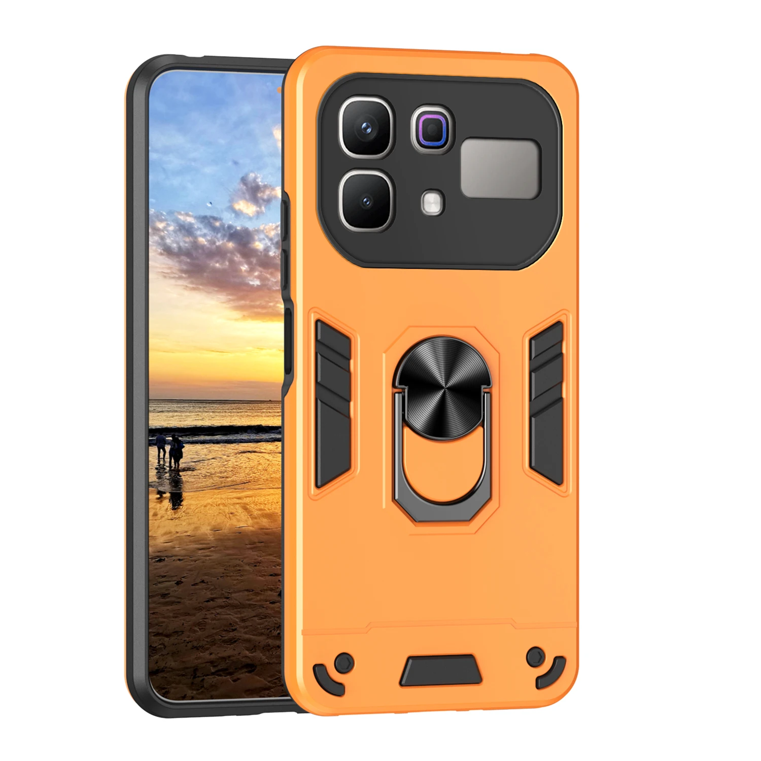 For Infinix Note 60 Pro Cover Ring Holder Armor Shockproof Phone Case Protection PC Hard Shell Back Cover
For Infinix Note 60 Pro Cover Ring Holder Armor Shockproof Phone Case Protection PC Hard Shell Back Cover