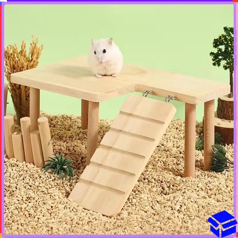 Reliable Hamster Wooden Ladder Platform Jumping Board Playground Hamster Climbing Toy Small Pet Stair Toy
Reliable Hamster Wooden Ladder Platform Jumping Board Playground Hamster Climbing Toy Small Pet Stair Toy