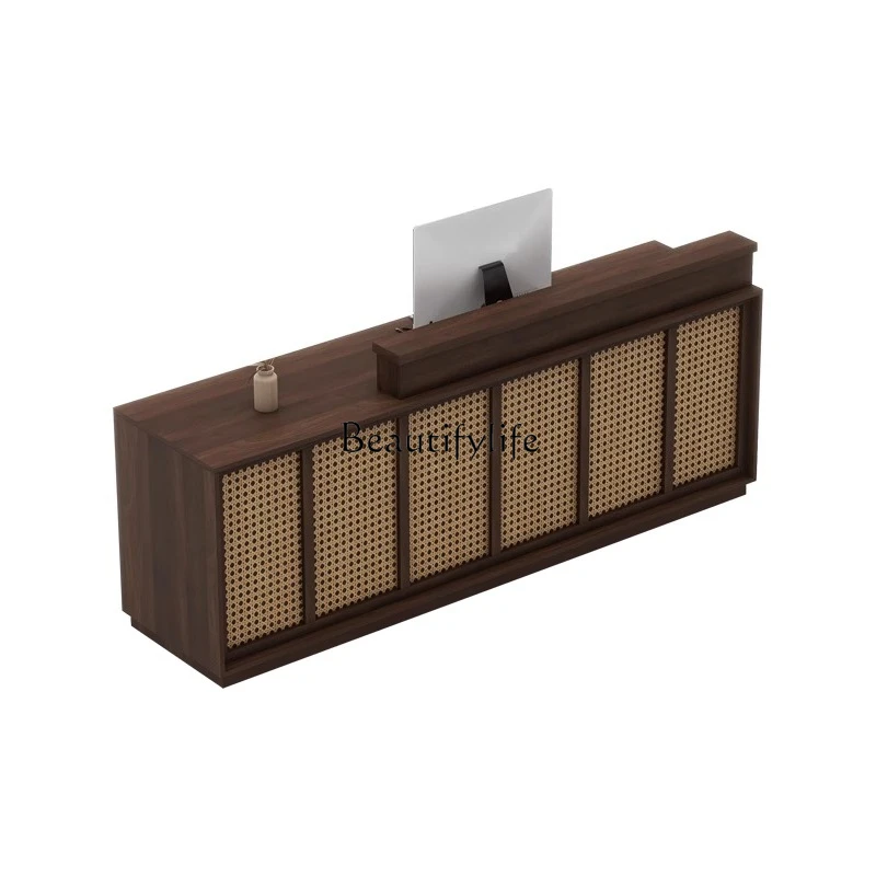 Small Simple Rattan Cashier Counter for Beauty Salon and Clothing Store Minimalist Counter
Small Simple Rattan Cashier Counter for Beauty Salon and Clothing Store Minimalist Counter