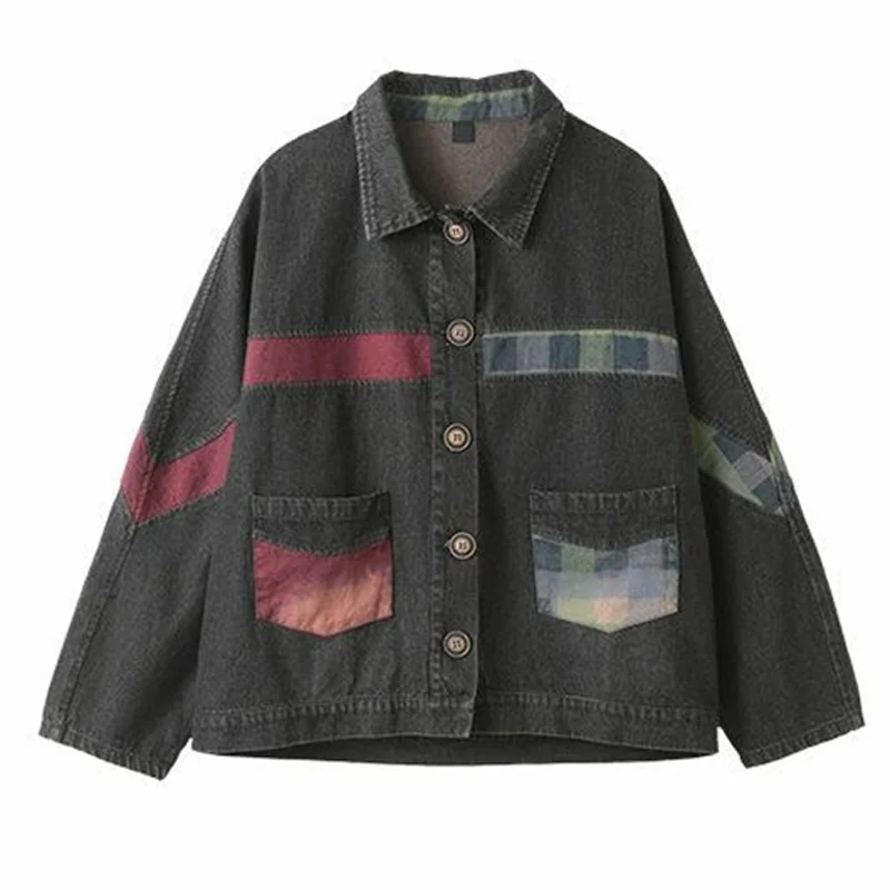 Large Size Women's Denim Jacket Artistic style Retro Casual Plush Thick Denim Clothing Autumn Winter Outerwear Women's Shirts
Large Size Women's Denim Jacket Artistic style Retro Casual Plush Thick Denim Clothing Autumn Winter Outerwear Women's Shirts