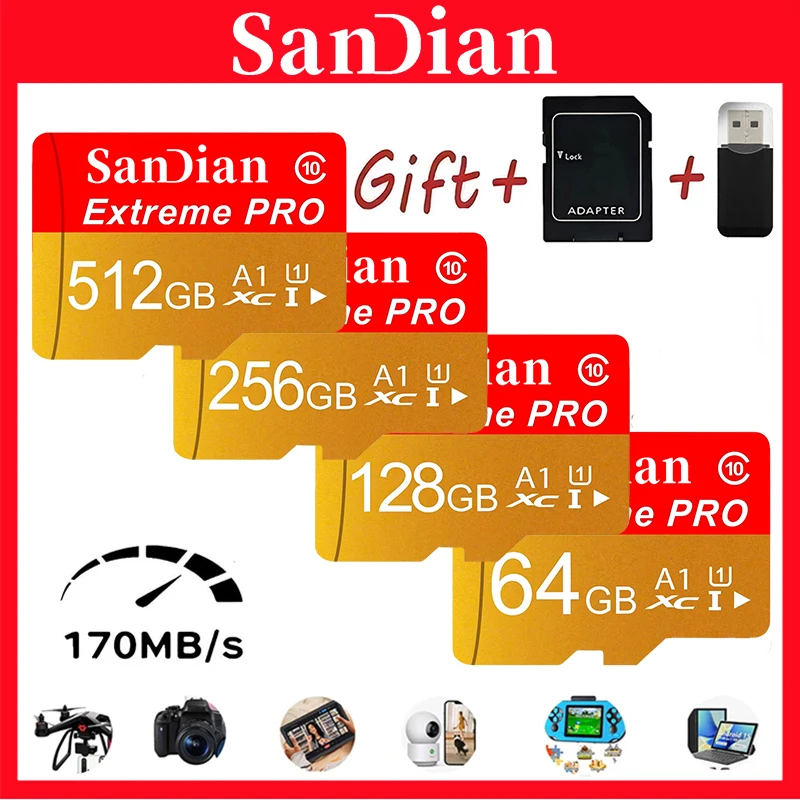 Lightweight Memory Card 512GB Micro TF SD Card 256GB SD Cards 128GB TF Cards 32GB A2 V60 Class 10 for Laptop/E-Reader
Lightweight Memory Card 512GB Micro TF SD Card 256GB SD Cards 128GB TF Cards 32GB A2 V60 Class 10 for Laptop/E-Reader