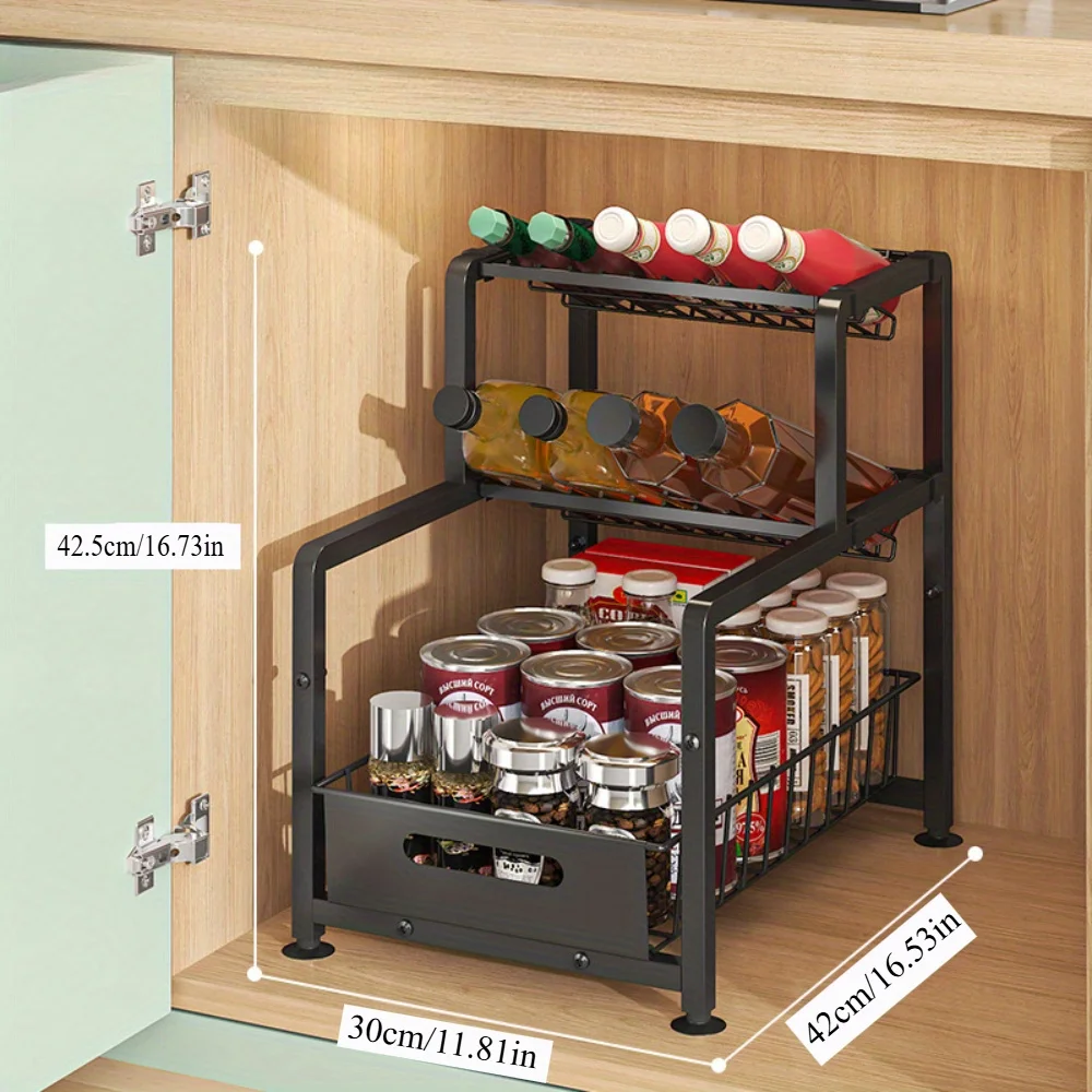 Multi-Tier Kitchen Spice Rack - Countertop & Cabinet Organizer for Oil, Salt, Vinegar Bottles | Space-Saving Storage Shelf
Multi-Tier Kitchen Spice Rack - Countertop & Cabinet Organizer for Oil, Salt, Vinegar Bottles | Space-Saving Storage Shelf