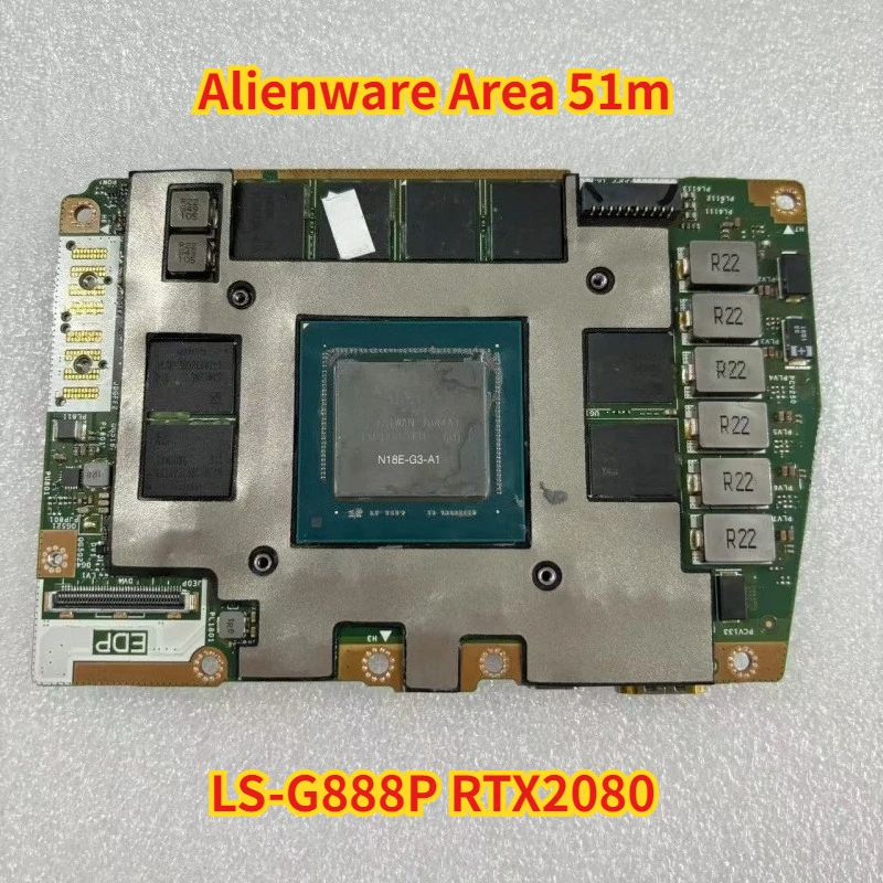 V08H9 0V08H9 LS-G88BP RTX2080 8GB Graphics Card For Dell Alienware Area 51m
V08H9 0V08H9 LS-G88BP RTX2080 8GB Graphics Card For Dell Alienware Area 51m