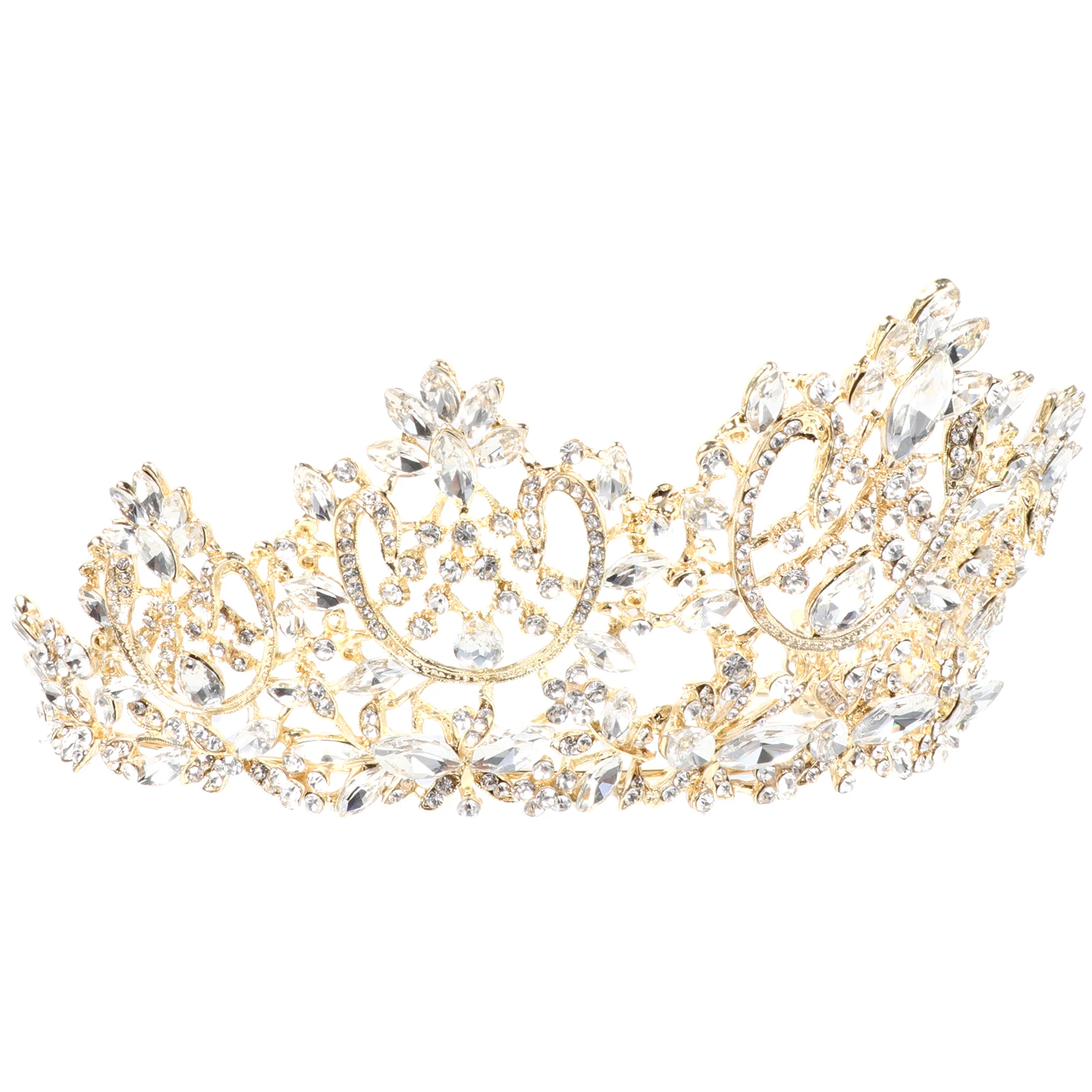 Bridal Crown Headdress Wedding Hair Decor Crystal Lightweight Bride Headdress Durable Moments Engagement Parties
Bridal Crown Headdress Wedding Hair Decor Crystal Lightweight Bride Headdress Durable Moments Engagement Parties