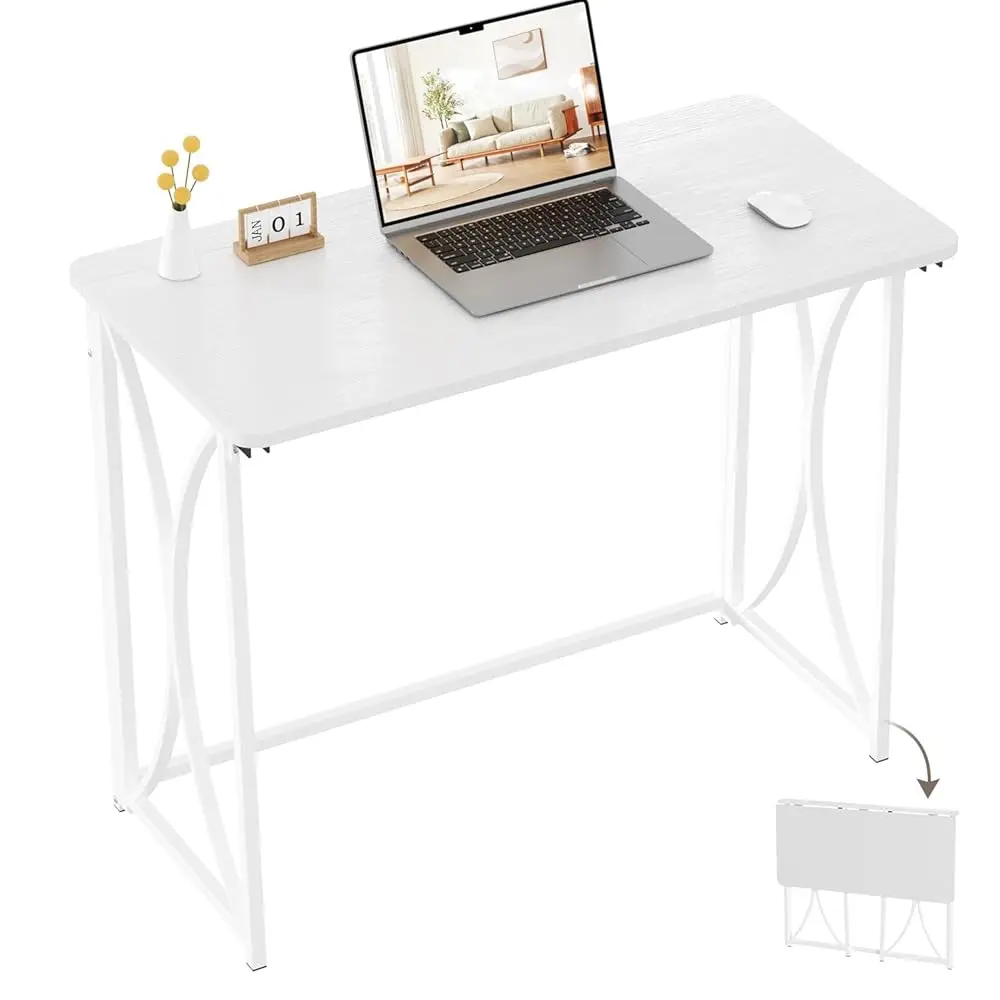 Foldable Desk, 31.5"" Small Desk For Bedroom, Space Saving Folding Computer Desk For Home Office, Easy Assembly, White
Foldable Desk, 31.5"" Small Desk For Bedroom, Space Saving Folding Computer Desk For Home Office, Easy Assembly, White