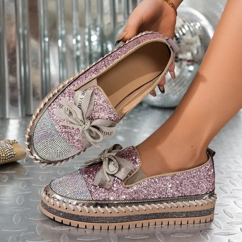 Trendy Sexy Girls' Shoes Fashionable Princess Party Rhinestone Sequin Shoes Plus-size Women's Single Shoes Adult Versatile Style
Trendy Sexy Girls' Shoes Fashionable Princess Party Rhinestone Sequin Shoes Plus-size Women's Single Shoes Adult Versatile Style