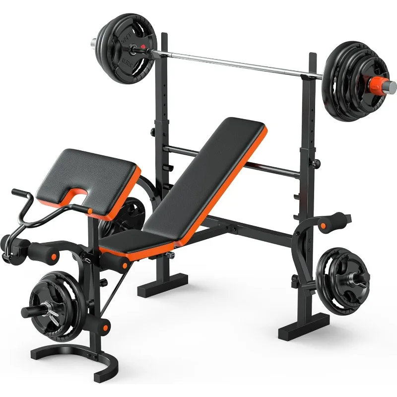 XDDIAS Weight Bench, 770LBS Bench Press Set with Leg Extension, 6 in 1 Weight Bench for Home Gym
XDDIAS Weight Bench, 770LBS Bench Press Set with Leg Extension, 6 in 1 Weight Bench for Home Gym