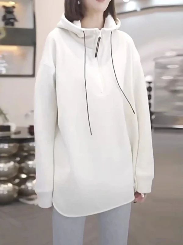 plus Size Women's Fce Lined Hoodie Faionable Autumn Winter Loose Top Korean Sle Long Sve mid Length Color
plus Size Women's Fce Lined Hoodie Faionable Autumn Winter Loose Top Korean Sle Long Sve mid Length Color