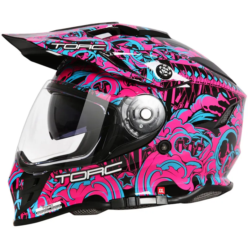 TORC Dual‑Visor Adventure Dual‑Sport Helmet Plus Sizes Available Unisex Design All‑Season Use for Highway Motorcycle Riding
TORC Dual‑Visor Adventure Dual‑Sport Helmet Plus Sizes Available Unisex Design All‑Season Use for Highway Motorcycle Riding