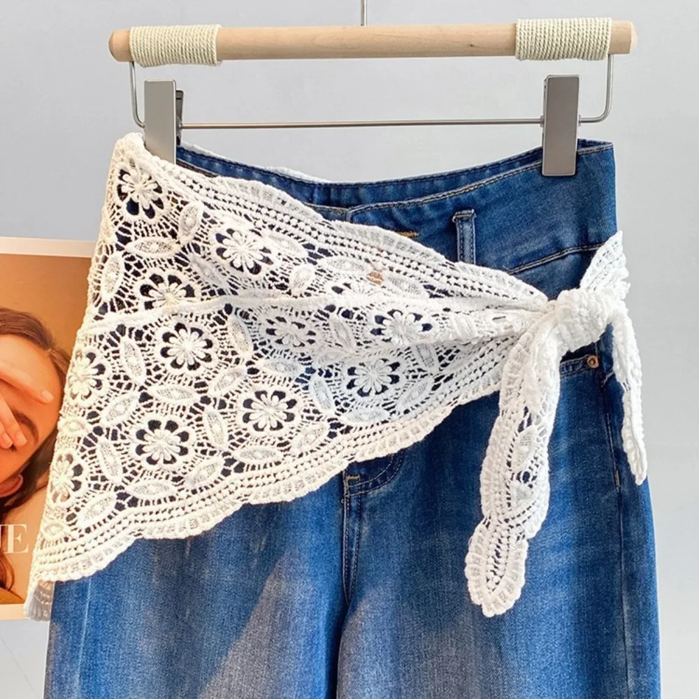 Trendy Lace Trim Fart Curtain Slim Fit Hollowed-out Mini Skirt Pretty Y2K Apron Wrap Skirt Summer
Trendy Lace Trim Fart Curtain Slim Fit Hollowed-out Mini Skirt Pretty Y2K Apron Wrap Skirt Summer