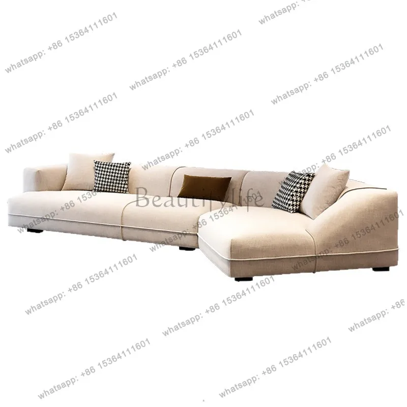 Italian minimalist cream style special-shaped corner sofa chenille cotton and linen fabric sofa combination
Italian minimalist cream style special-shaped corner sofa chenille cotton and linen fabric sofa combination