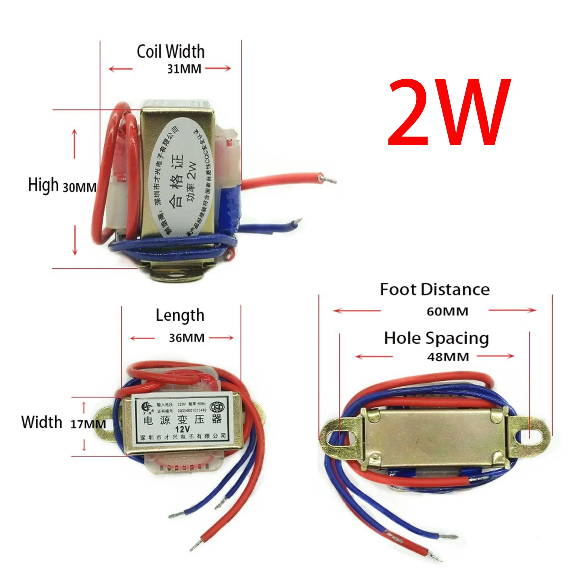 2W Power Transformer Input AC 220V Output AC 6V 9V 12V 15V 18V ~ 36V Single/Dual Suitable for Small-Sized Electrical Equipment
2W Power Transformer Input AC 220V Output AC 6V 9V 12V 15V 18V ~ 36V Single/Dual Suitable for Small-Sized Electrical Equipment