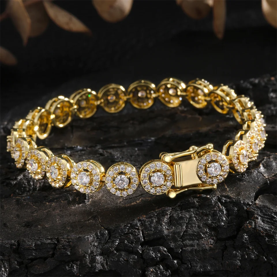 Uilz Luxury Round Cubic Zirconia Tennis Bracelet Classic Geometric Shining Crystal Bracelet for Women Bridal Jewelry Gifts
Uilz Luxury Round Cubic Zirconia Tennis Bracelet Classic Geometric Shining Crystal Bracelet for Women Bridal Jewelry Gifts