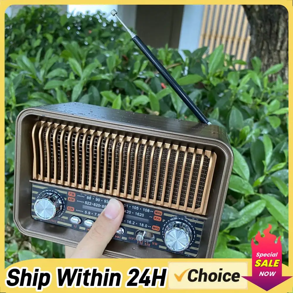 Portable FM AM SW Radio with BT Speaker LED Flashlight Retro Radio Support TF Card Gifts for Seniors Elderly
Portable FM AM SW Radio with BT Speaker LED Flashlight Retro Radio Support TF Card Gifts for Seniors Elderly