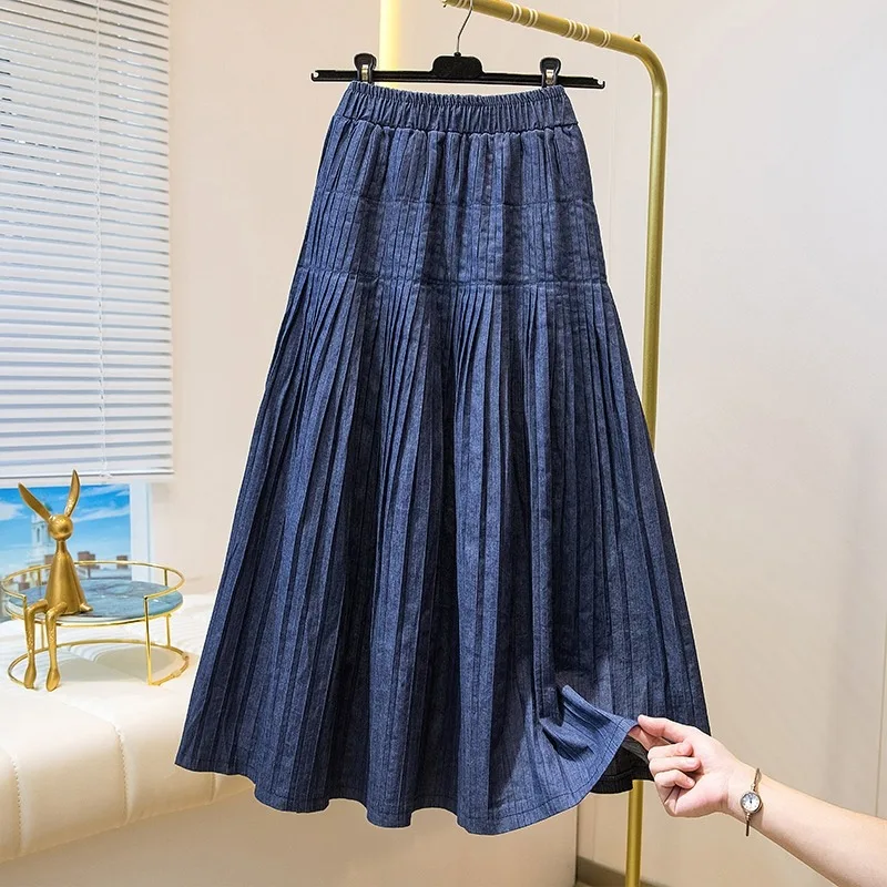 High Waist Midi A-Line Denim Skirt Spring Summer New Sle Women's plus Size Skirts Knee-Length Skirts Commute Artistic
High Waist Midi A-Line Denim Skirt Spring Summer New Sle Women's plus Size Skirts Knee-Length Skirts Commute Artistic