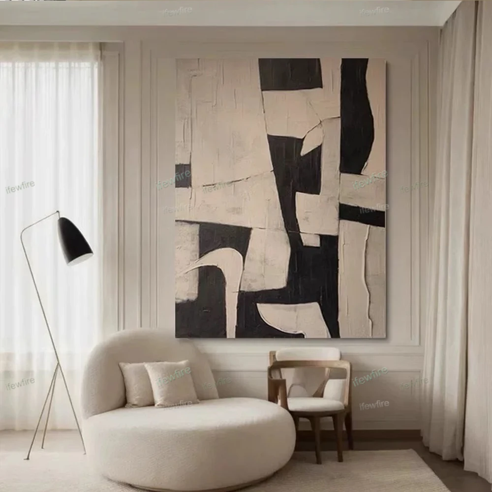 Hand Painted Cubism Modern Abstract Canvas Oil Painting White Gray Textured Wall Art Pictures For Living Room Home Cuadros Decor
Hand Painted Cubism Modern Abstract Canvas Oil Painting White Gray Textured Wall Art Pictures For Living Room Home Cuadros Decor