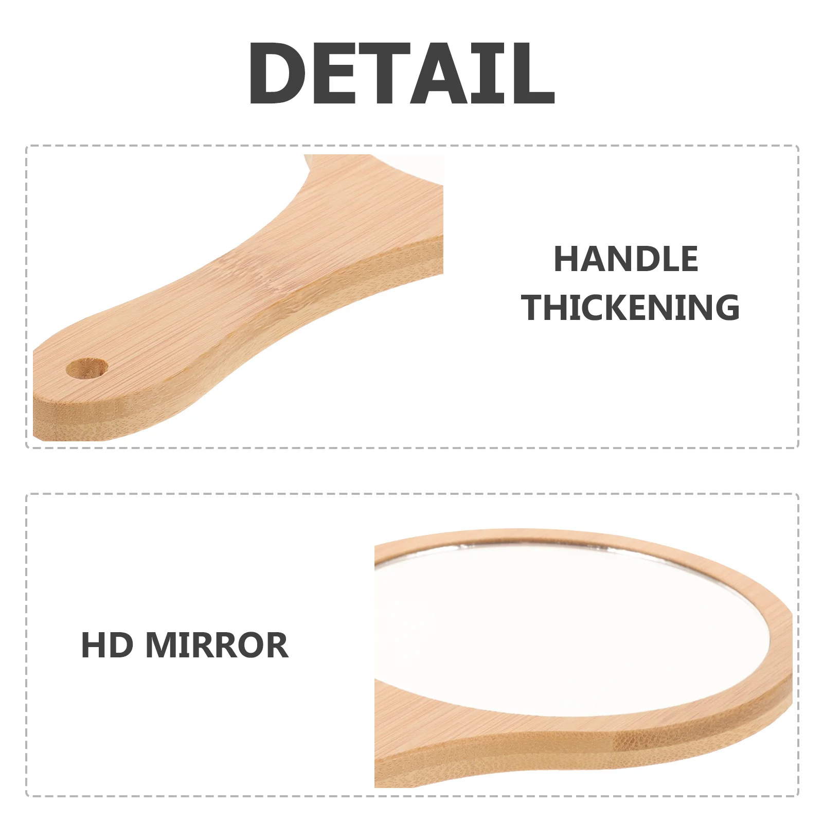 Bamboo Handheld Makeup Mirror Portable Lightweight Decorative Travel Mirror for Women Girls Decorative Mirrors
Bamboo Handheld Makeup Mirror Portable Lightweight Decorative Travel Mirror for Women Girls Decorative Mirrors