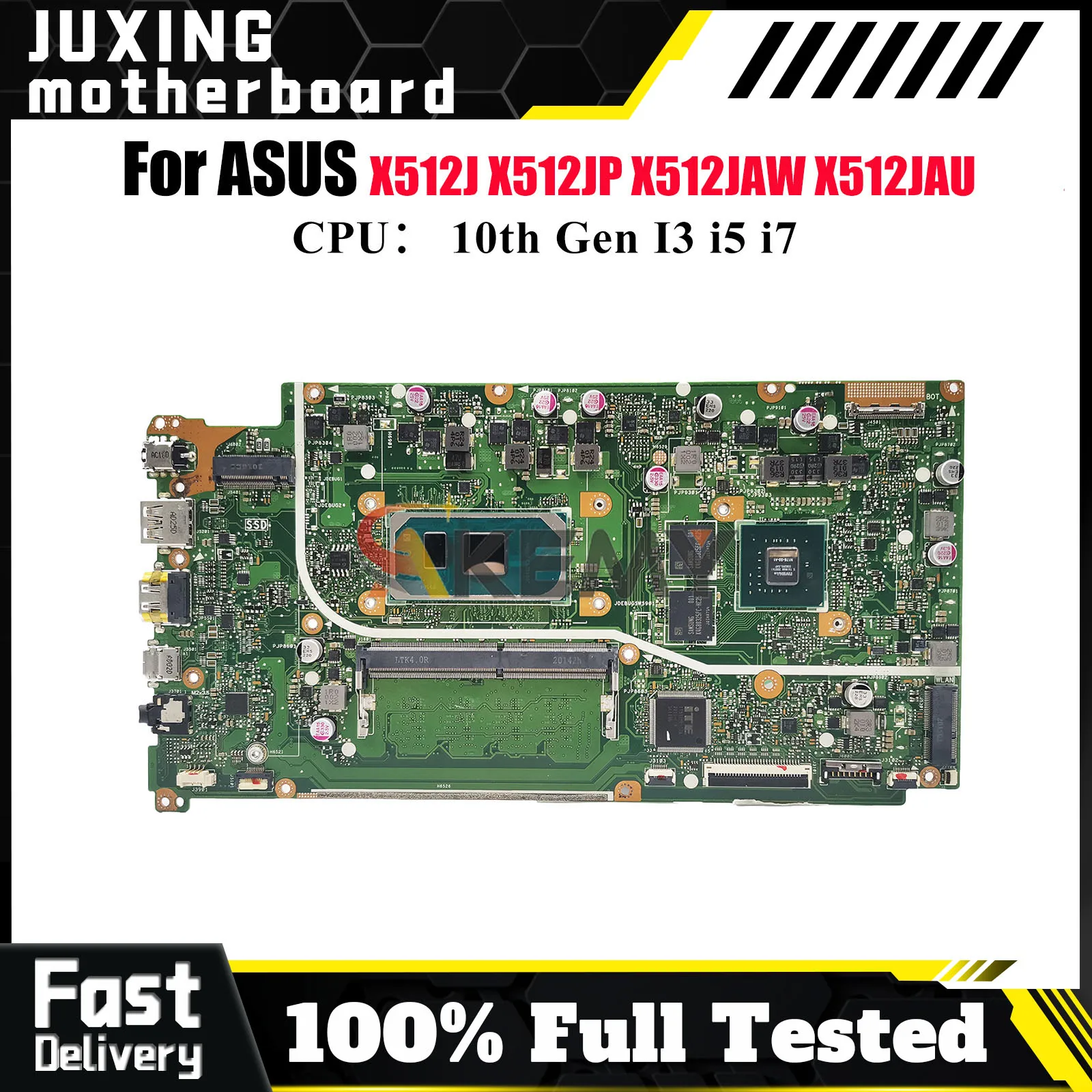 X512JP Laptop Motherboard For ASUS X512JAW X512JP V5000J S512J X512J X512JF K512J X512JAU A512J Mainboard With 10th Gen I3 i5 i7
X512JP Laptop Motherboard For ASUS X512JAW X512JP V5000J S512J X512J X512JF K512J X512JAU A512J Mainboard With 10th Gen I3 i5 i7